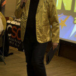 Host for the night John Parker in his favourite jacket.