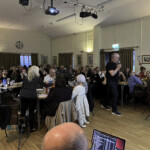 Teams assembled and ready for a fun evening of quizzing.